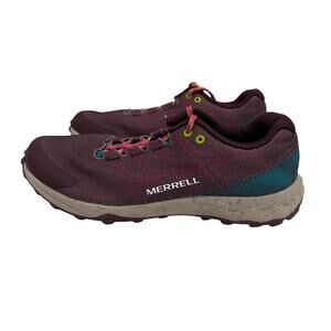 Merrell Kids Size 5 Moab Flight Low Hiking Shoes Purple Teal Outdoor Trail